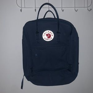 Navy Blue Fjallraven Kanken Backpack